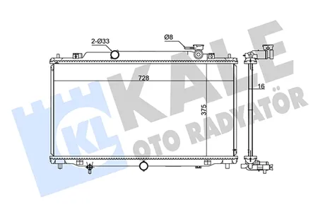 KALE 347925 Радиатор Mazda 6 2.02.5 мкпп 12