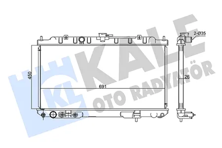 KALE 348020 Радиатор охлаждения
