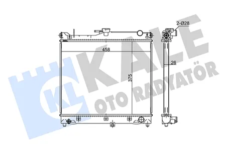 KALE 348070 Радиатор двигателя Suzuki jimny
