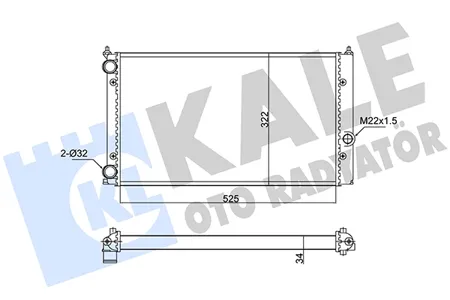 KALE 348245 Радиатор двигателя