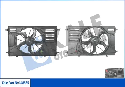 KALE 348585 Вентилятор радиатора Ford Transit 14->