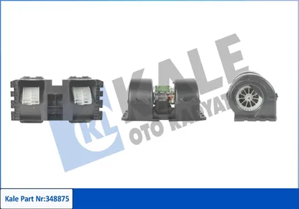 KALE 348875 Электродвигатель отопителя кабины Mercedes Actros с крыльчаткой