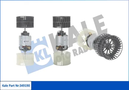 KALE 349190 Электровентилятор отопителя МАЗ-64305440 MAN F2000