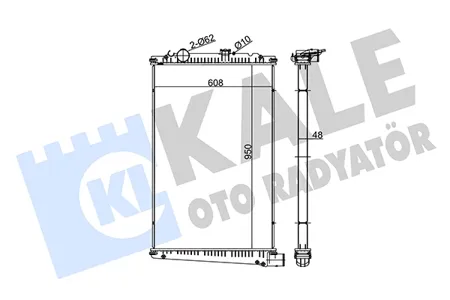 KALE 350225 Радиатор двигателя