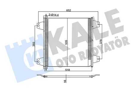 KALE 350325 Конденсатор, кондиционер
