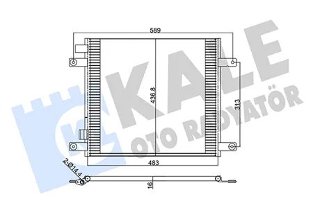 KALE 350330 Радиатор кондиционера