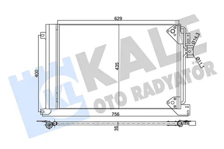 KALE 350335 Радиатор кондиционера