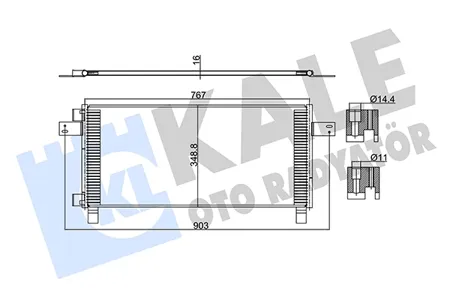 KALE 350350 Радиатор кондиционера