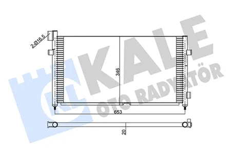 KALE 350405 Конденсатор, кондиционер