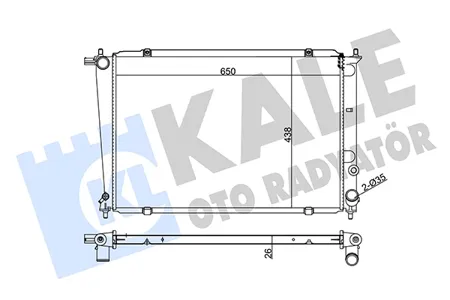 KALE 350520 Радиатор двигателя