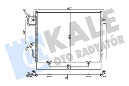 KALE 350635 Конденсатор mi Pajero 06