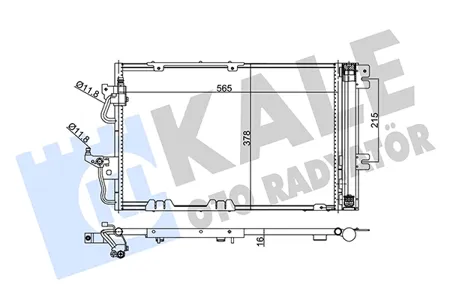 KALE 350650 Радиатор Opel Astra H Zafira B 04- кондиционера