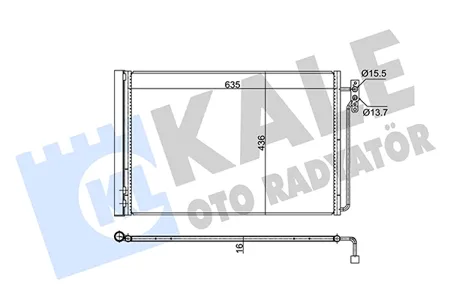 KALE 350665 Конденсатор, кондиционер