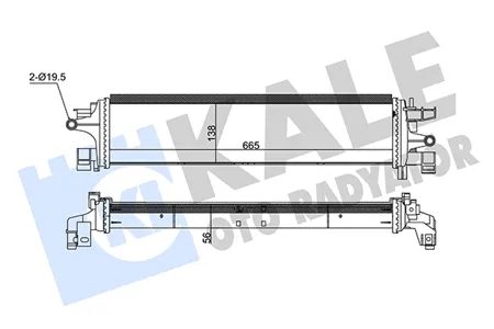 KALE 350805 Интеркулер Ford Focus iii