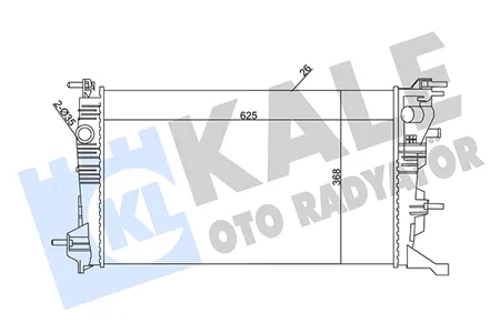 KALE 351030 Радиатор двигателя