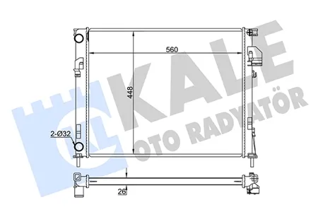 KALE 351035 Радиатор двигателя