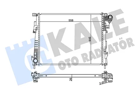 KALE 351215 Радиатор двигателя