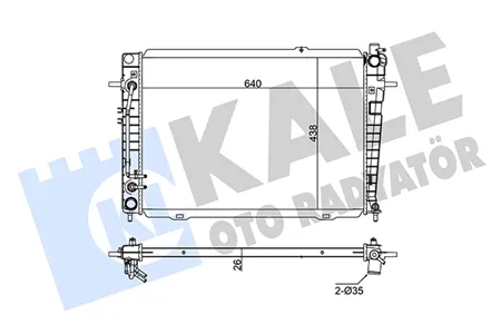 KALE 351240 Радиатор охлаждения