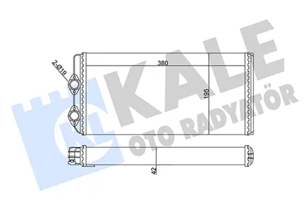 KALE 351695 Радиатор отопителя Volvo Truck s FH 12 FH 16 FM 7 FM 9 FM 10 FM 12