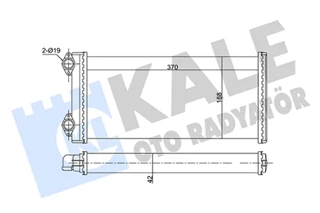 KALE 351710 Радиатор отопителя