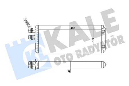 KALE 351755 Теплообменник, отопление салона
