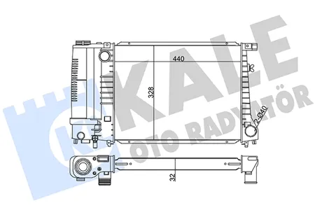 KALE 351865 Радиатор двигателя BMW 3 5
