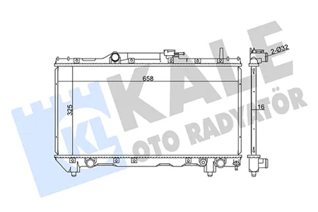KALE 351920 Радиатор двигателя AT Toyota Carina AT211