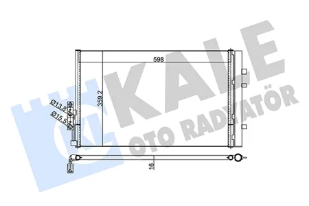 KALE 352610 Радиатор кондиционера BMW X3 (F25) BMW X4 (F26) 10-