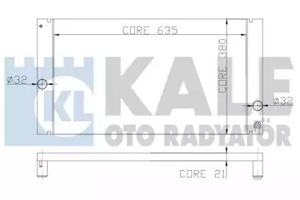 KALE 352800 Радиатор двигателя