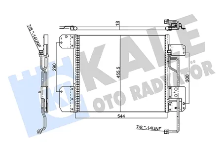 KALE 352850 Конденсатор, кондиционер