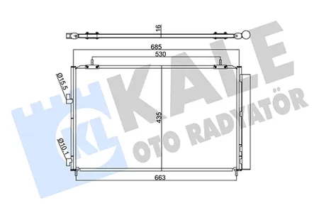 KALE 353095 Радиатор кондиционера Toyota RAV 4 13-