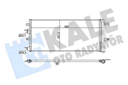 KALE 353160 Радиатор кондиционера