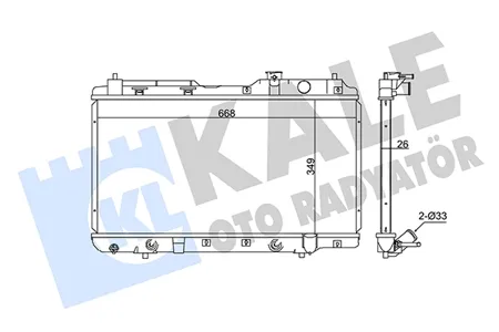 KALE 353895 Радиатор Honda CR-V I