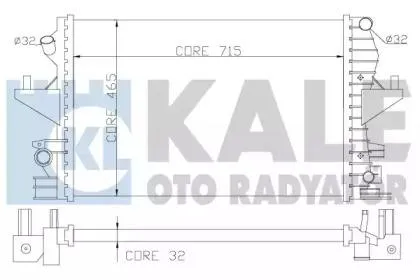 KALE 354000 Радиатор двигателя
