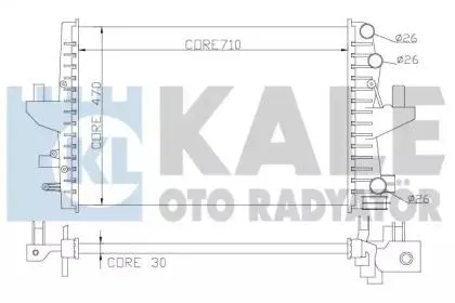 KALE 354100 Радиатор двигателя