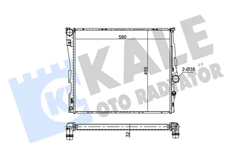 KALE 354255 Радиатор двигателя BMW X3