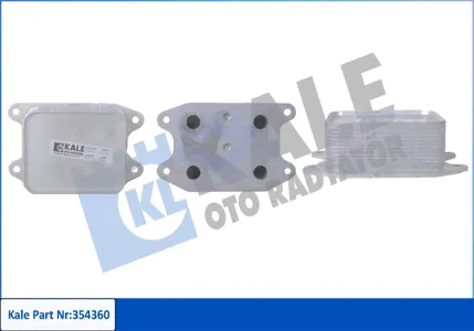 KALE 354360 Радиатор масляный VAG Golf Octavia 13-