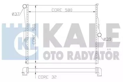 KALE 354500 Радиатор двигателя MTAT BMW X3 (04-) (E83)