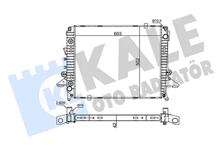KALE 354975 Радиатор двигателя AT AT Land Rover Discovery IV 09- Sport 05-13
