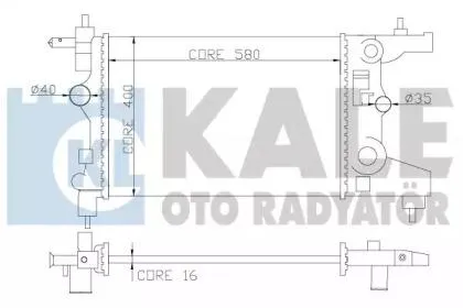 KALE 355200 Радиатор двигателя