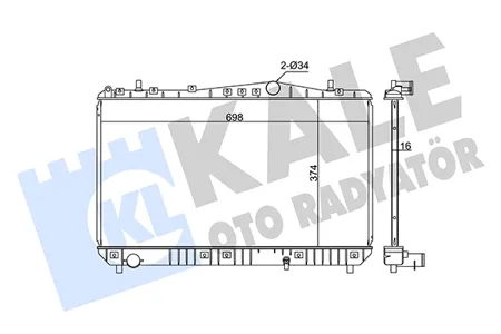 KALE 355500 Радиатор двигателя