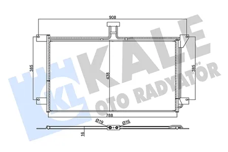 KALE 355730 Радиатор кондиционера Scania 4-сер. CR 1449757