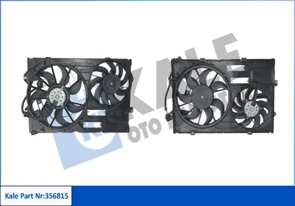 KALE 356815 Электровентилятор радиатора vw TranSporter t5 (03-) 2шт. с кожухом