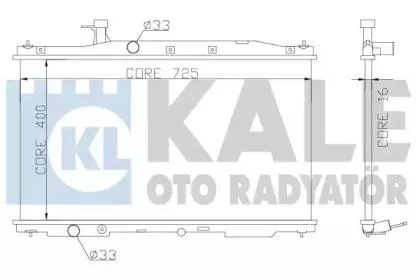 KALE 357300 Радиатор двигателя