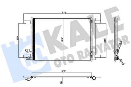 KALE 357395 Радиатор кондиционера