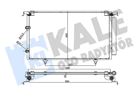 KALE 357705 Радиатор кондиционера