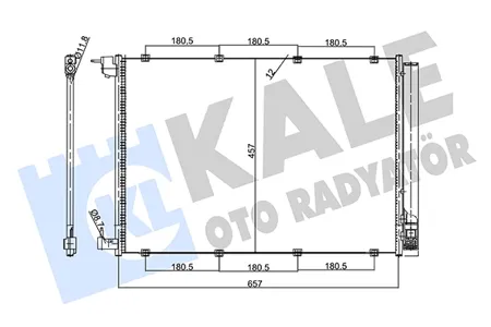 KALE 357735 Радиатор кондиционера
