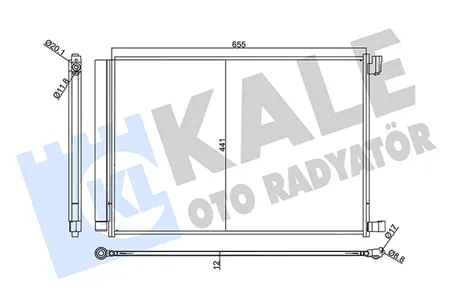 KALE 357740 Радиатор Mercedes E (W213)C (W205) 14- кондиционера