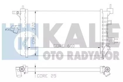 KALE 357800 Радиатор двигателя