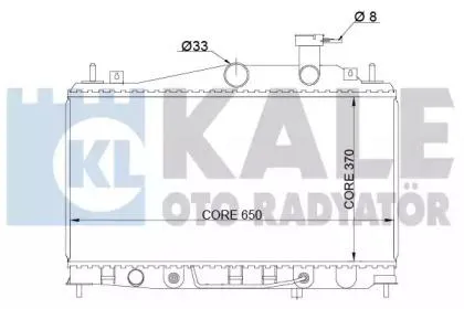 KALE 357900 Радиатор двигателя Hyundai VERNA 05- MA паяный